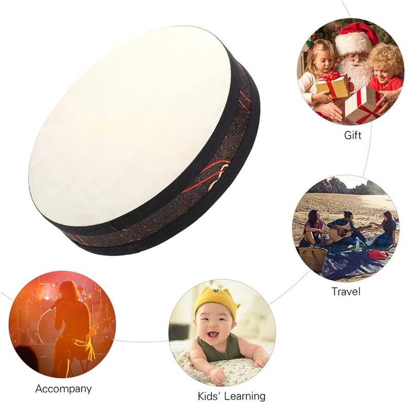 LANRU Ocean Wave Bead Drum Gentle Sea Sound Musical Instrument - Image 4